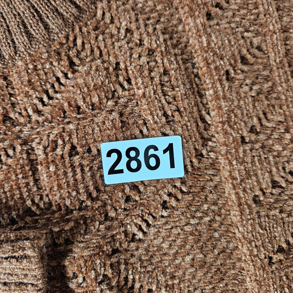 Domanini Vintage Pointelle Knit Pullover Rust Brown Women Medium Wool Blend - Picture 9 of 9